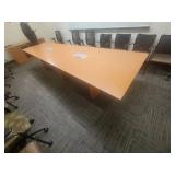 12ft x 4ft Confrence Table with Outlets Built in