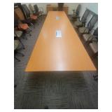 12ft x 4ft Confrence Table with Outlets Built in