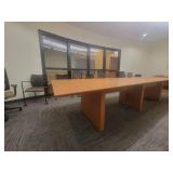 12ft x 4ft Confrence Table with Outlets Built in