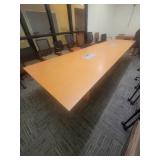 12ft x 4ft Confrence Table with Outlets Built in