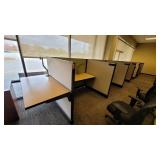 6 cubicle office spaces
