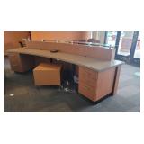 Curved Receptionist Desk
