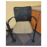 Lot of 2 Mesh Back Rolling Chairs