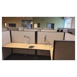 11 cubicle office compartments