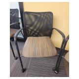 Set of 2 Office Chairs - Folding and Stacks - Minor Wear - 1st Come Forst Serve