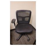 One arm office chair Black