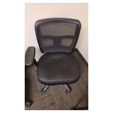 One arm office chair Black