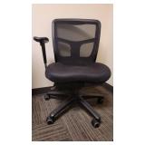 One arm office chair Black