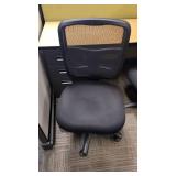 Mesh Back Black Office Chair with No Arms