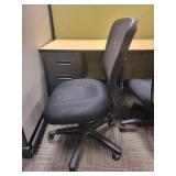 Mesh Back Memory Foam Seat No Arm Office Chair