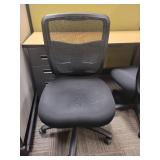 Mesh Back Memory Foam Seat No Arm Office Chair