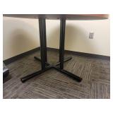 Round Conference Table with Metal Legs