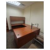 U Shape Office Desk - Has Been Partially Dissasembled