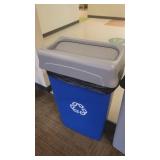 Lot of 3 Flip Top Tash and Recycling Cans