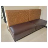 Faux Leather Seated Booth