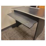 Black Particle Board Work Station