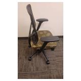 Allsteel Green Memory Foam Seat Office Chair