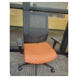 Sitonit Mesh Back Office Chair - Burnt Orange Fabric