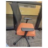 Sitonit Mesh Back Office Chair - Burnt Orange Fabric
