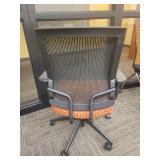 Sitonit Mesh Back Office Chair - Burnt Orange Fabric