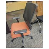 Sitonit Mesh Back Office Chair - Burnt Orange Fabric
