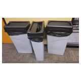 3 lot Trash Can