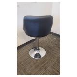 Black Bar Stool Chair with Metal Base
