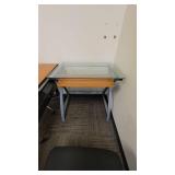 Glass Top Office Desk