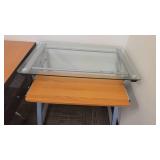 Glass Top Office Desk