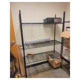 4ft x 18in x 6ft Black Metro Shelf
