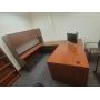 U Shape Office Desk with Hutch - Computer Sold Separately