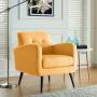 Carson Carrington Keflavik Gold Yellow Mid-Century Accent Chair Retail:$410.29