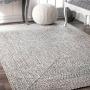 nuLoom Area rug DARK GRAY (5ft X 8ft) Style:GBCB02A