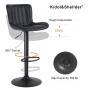 retails for 258.00 Kidol & Shellder Bar Stools Set of 2 Black High Back Barstools Counter Stools Adjustable Swivel Bar Chairs,3-Minute Quick Assembly,1-Year Warranty