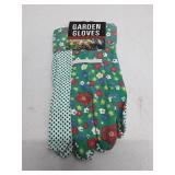 Gardening Gloves - Green Floral Design
