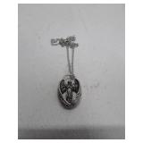 1pc Fashion Vintage Prayer Angel Pendant Necklace