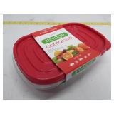 2 Pack Snap Close Stackable 5 Cup Storage Containers BPA free