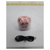 Wireless Headphones with Microphone LED Display - Pink