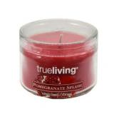 True Living 3OZ Pomegranite Splash Scented Candle - 1pc