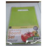 1 Cutting Board/3 knives/1 Knife Sharpener Set - Dishwasher Safe