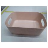 6.5 x 9 in. Storage Organizing Boxes with Handle - Tan