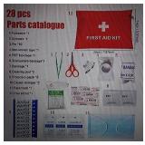 Portable First Aid Kit with Supplies for Hunting, Hiking and Camping