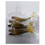 Soft Plastic Fishing Lures - Small Yellow Bass Baits