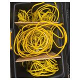 Heavy Duty Extension Cords in Black Rolling Tote