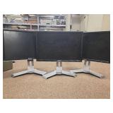 (3) Dell Professional LCD Monitors / 19inch