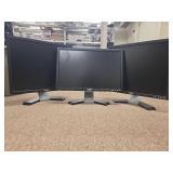 (3) Dell Professional LCD Monitors / 19inch
