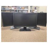 (3) Dell Professional LCD Monitors / 20inch