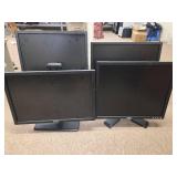 (4) Dell Professional LCD Monitors / 19inch