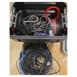 Mixed Internet Cables in Rubbermaid ActionPacker Container