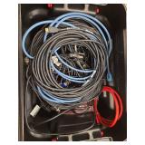 Mixed Internet Cables in Rubbermaid ActionPacker Container